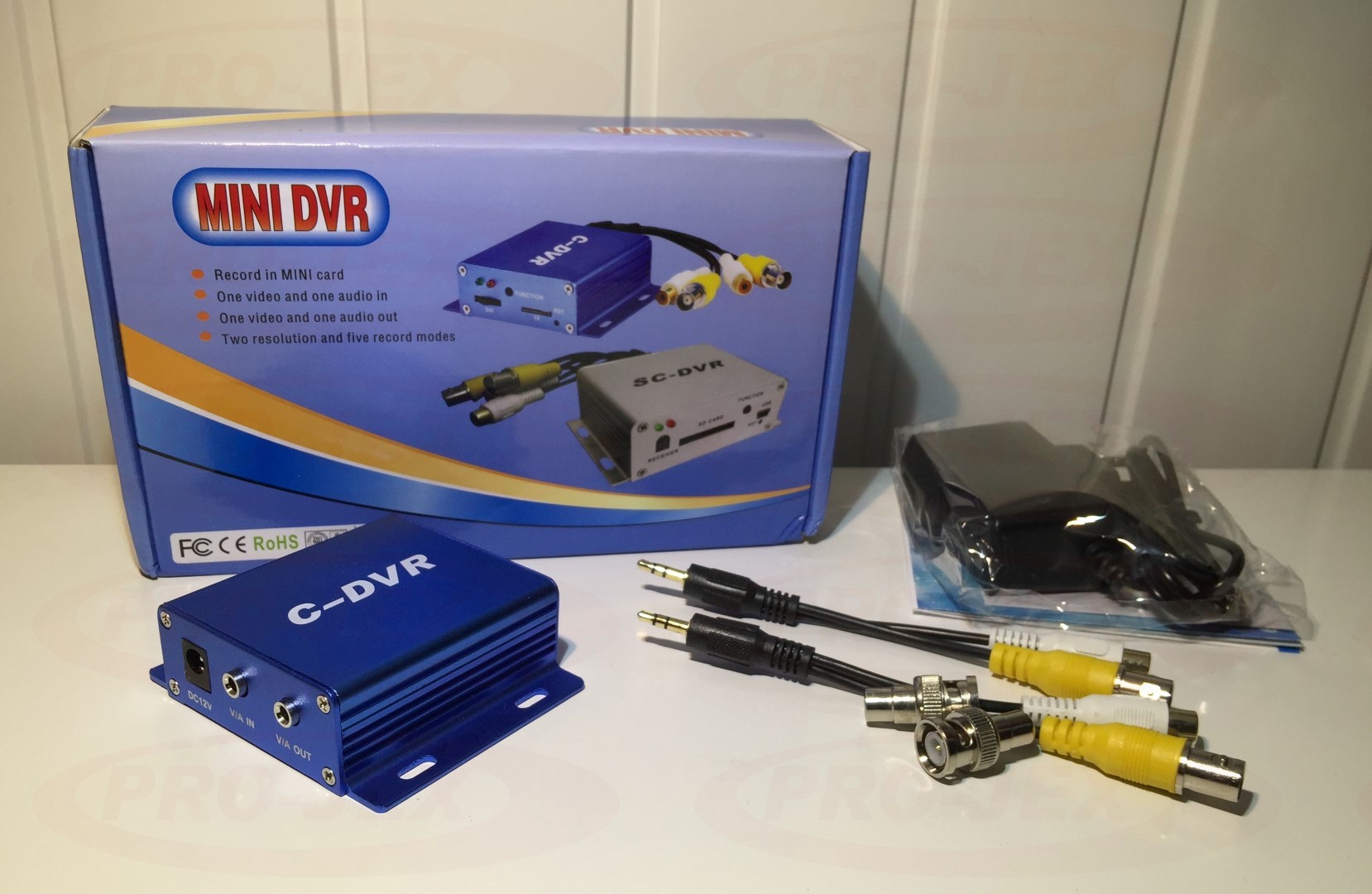 Micro mini Rejestrator A/V BNC 1CH DVR na karty Micro SD